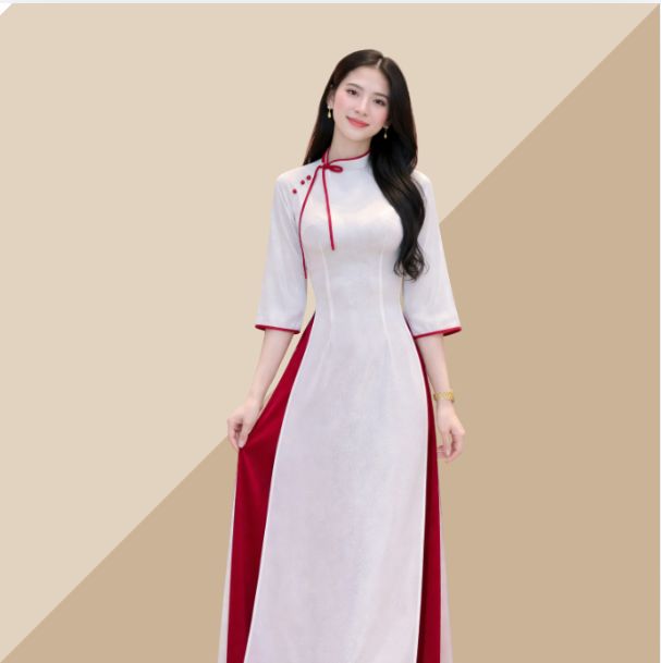 Áo dài đính nơ